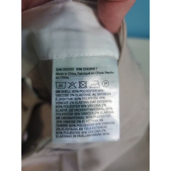 Womens Lightweight Pants Sz 10 Wide Leg High Waist Flat Front  Tan By Divided - Picture 9 of 11